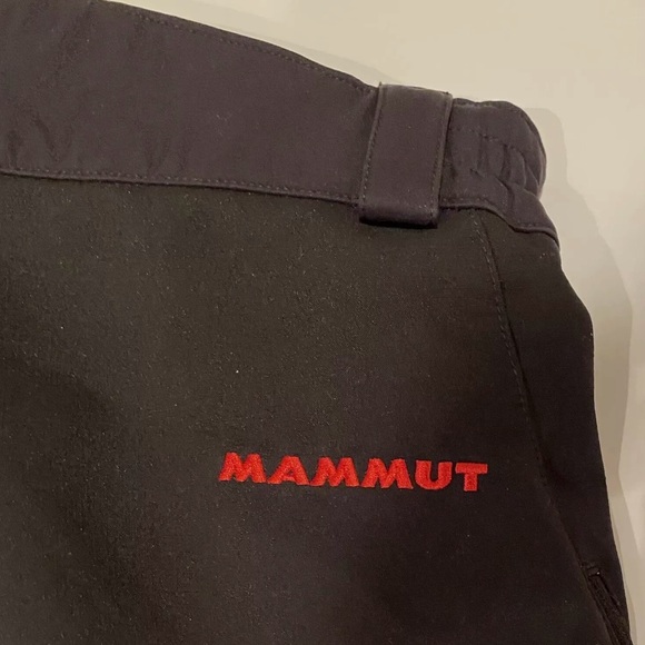 MAMMUT BLACK SOFT SHELL SOFtech SKI SNOWBOARD PANTS WOMENS SIZE 36 SMALL - Picture 10 of 11